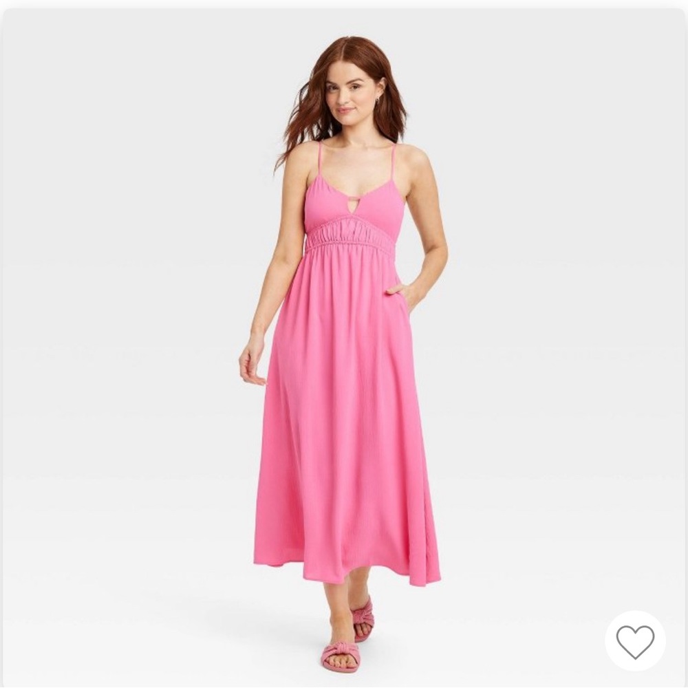 A New Day pink spaghetti strap dress